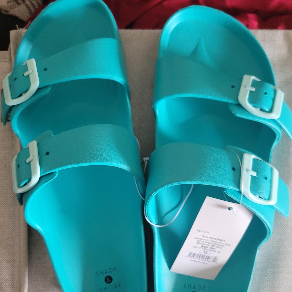Shade & Shore Women's Turquoise Sandals